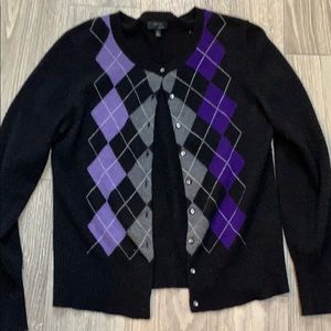 Argyle cardigan